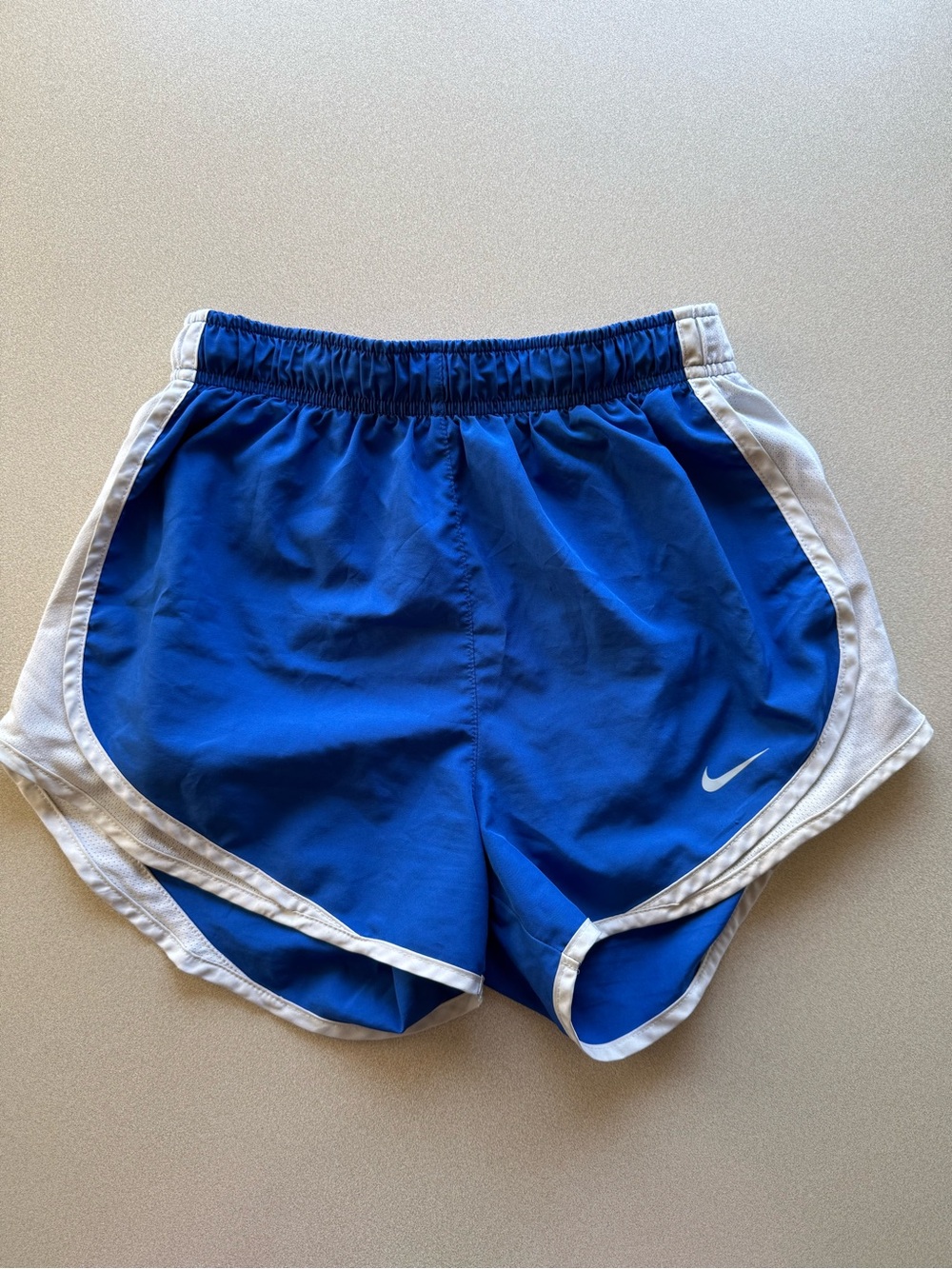 Nike Blue and White Athletic Shorts